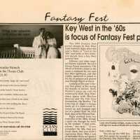 Multiple articles in the Island Life newspaper about Fantasy Fest.