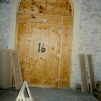 A door labeled number 16.