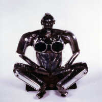 Seated Chrome Man