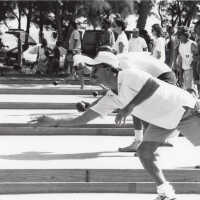 Group playing Bocce Ball