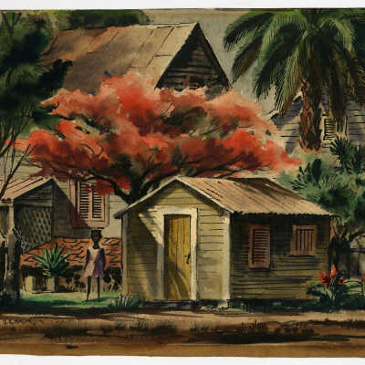 Poinciana (Pre-Conservation): © Key West Art & Historical Society