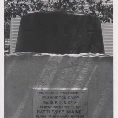 MAINE relic located on grounds of post office