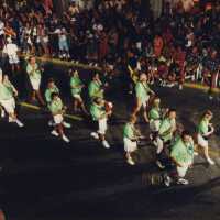 A group of unknown people in the parade.
