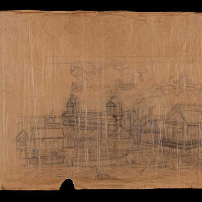 Verso of Colorful Clyde Mallory Docks: © Key West Art & Historical Society