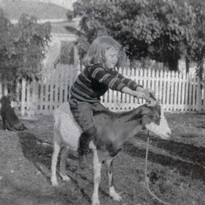 Steve Whalton Riding Harry the Goat at the Key West Lighthouse