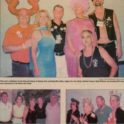 Multiple pictures with captions in the Key West Citizen about Fantasy Fest.
