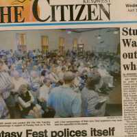 An article in the Key West Citizen that reads Fantasy Fest polices itself.