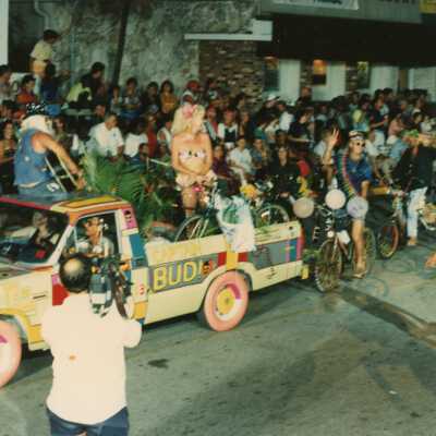 A float in the parade.