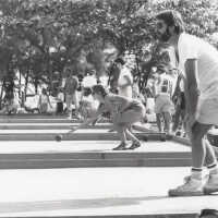 Group playing Bocce Ball