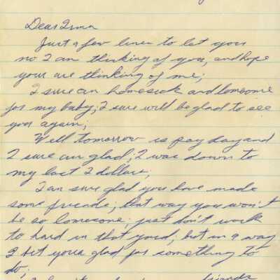 Letter from Naval Air Station Key West during Cuban Missile Crisis: Copyright: © Key West Art & Historical Society