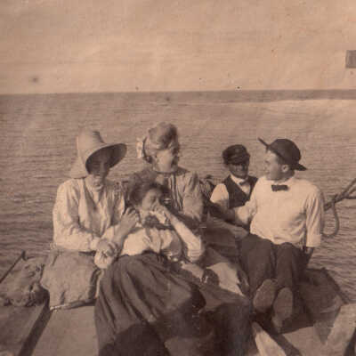 Unknown group on a boat