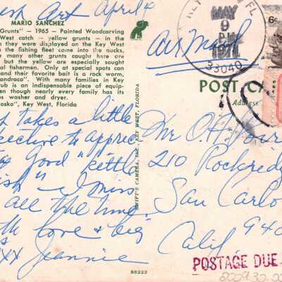 Washtub with Grunts: © Key West Art & Historical Society