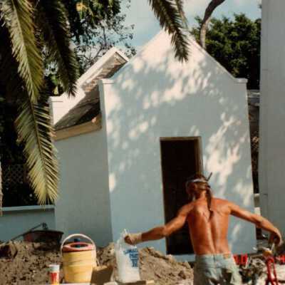 Worker at the Key West Lighthouse: Copyright: © Key West Art & Historical Society; Origformat: Print-Photographic
