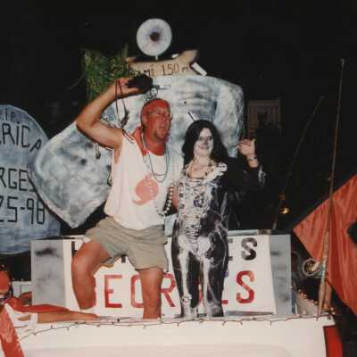 A float in the parade.