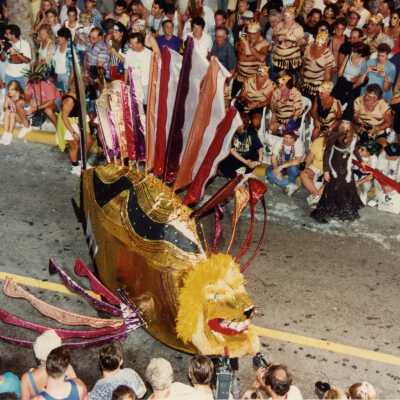 A float in the parade.