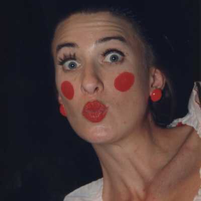 Unknown woman dressed up.