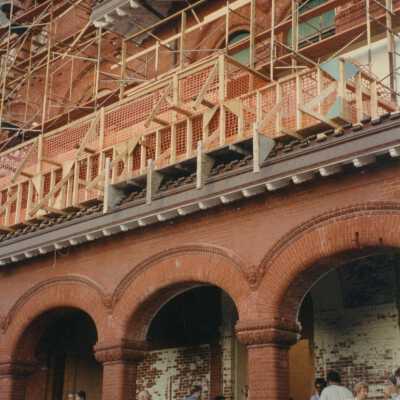 The front of the Custom House.