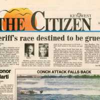          An article in the Key West Citizen that reads Spotlight turns on Fantasy Fe
   