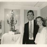 An unknown couple at a party