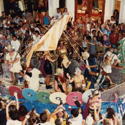 A float in the parade.