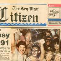 An article and pictures that reads Fantasy Fest 1991 in the Key West Citizen.