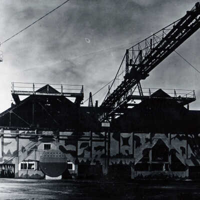 Coaling Rig and Coaling Warehouse with World War I Camouflage