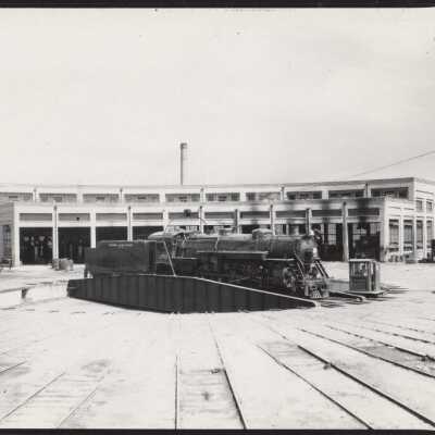 Florida East Coast Locomotive # 451 on a Roundhouse