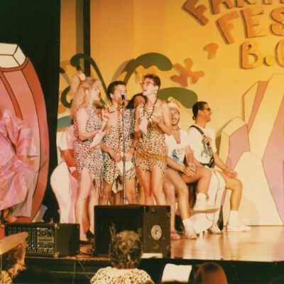 George DiBraud, Bill Bravo, Chris Vidal, and a few other unknown people doing a performance.