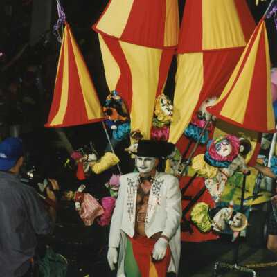 Unknown person dressed up.