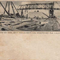 Building Knights’ Key Dock, 300 feet Wide and 600 Feet Long, Knights’ Key, Florida