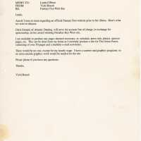          A fax to Linda O'Brien from Vicki Roush about the Fantasy Fest website.
   