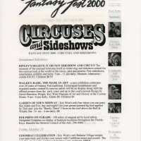 Schedule of events for Fantasy Fest 2000.