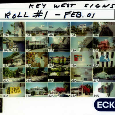 Key West Images Contact Sheet - Roll 1