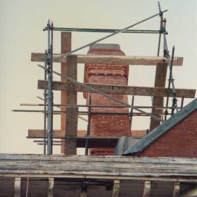 One of the Chimney's on the top.
