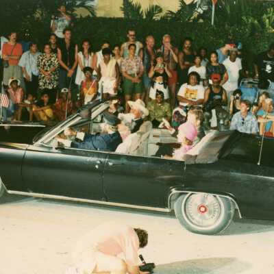 A float in the parade.