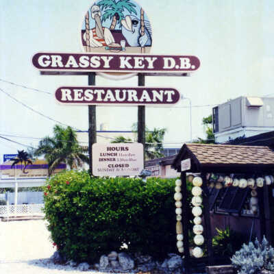 Grassy Key D.B. Restaurant Sign
