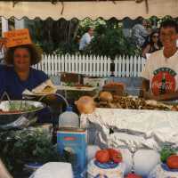 A vendor at the FF street fair.