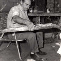 Mario Sanchez in his Studio Under the Trees