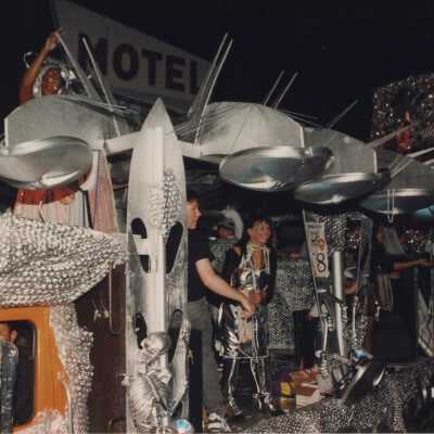 A float in the parade.