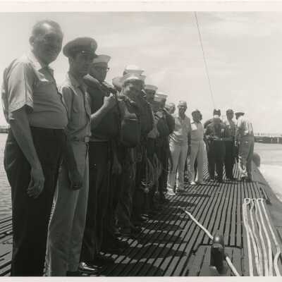 Unknown men on a ship