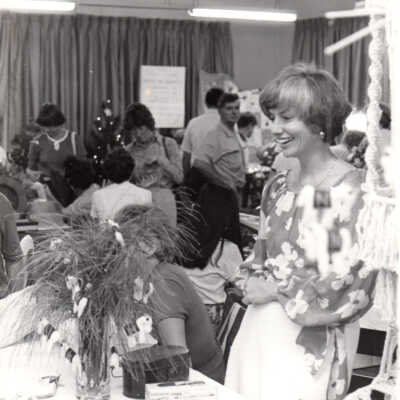 Crowd at a Christmas event