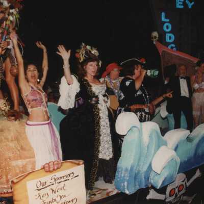 A float in the parade.