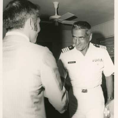 U.S Military men shaking hands