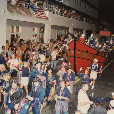 A float in the parade.