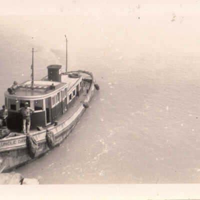 Old Seven Mile Bridge construction