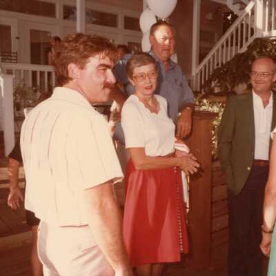 Unknown people at some sort of FF party.