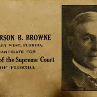 Jefferson B. Browne Campaign Card
