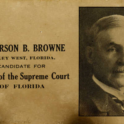 Jefferson B. Browne Campaign Card