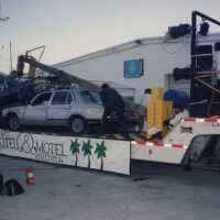 A float that will be in parade that reads, Key West Hotel & Motel association.