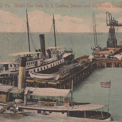Bird's Eye View, U.S. Coaling Station and Lighthouse Department